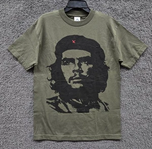Vintage Che Guevara Shirt Men's Medium Green Short Sleeve Revolution Alstyle  - Picture 1 of 7