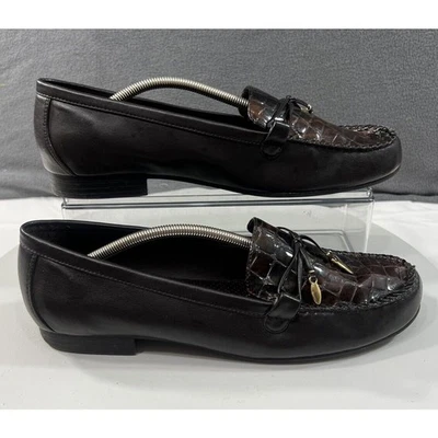 Zapatos sin cordones MOOTSIES TOOTSIES cómodos marrón sin usar, en caja, borla de cocodrilo para mujer talla 9 Foto 1 de 4