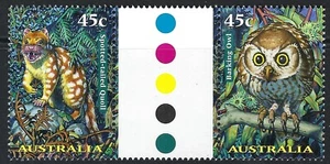1997 Australia SG# 1713/14 Nocturnal Animals gutter pair mint MNH MUH - Picture 1 of 1