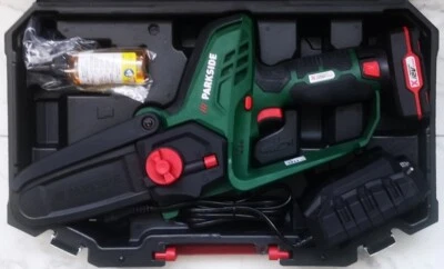 PARKSIDE 12V Kettensäge, gehölzschneider PGHSA 12 mit Akku (4Ah) und Ladegerät