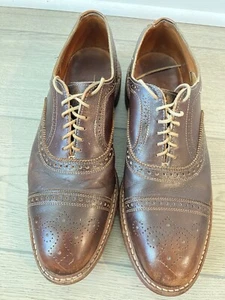 Allen Edmonds Strandmok Oxford Cap-toe Shoes- Brown - Men's Size 11 $395 NEW - Picture 1 of 5