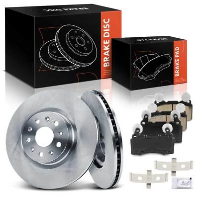 6x Rotor de freno de disco delantero y pastillas de freno de cerámica para Chevy Camaro Cadillac CTS CT6 Foto 1 de 4