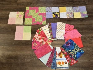 Fat Quarter Quilt Fabric Material Lot - 16 Different Fabrics! Girl Pink Purple - Picture 1 of 24