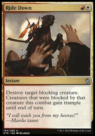 Magic the Gathering MTG Ride Down (194) Khans of Tarkir   LP - Image 1 of 1