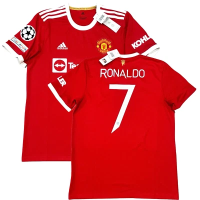Camiseta local 2021/22 Manchester United UCL #7 Ronaldo equipación grande Champions League Foto 1 de 4