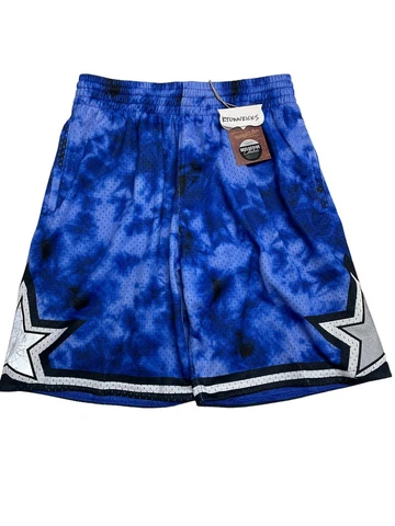 Mitchell & Ness Orlando Magic Blue Reflective Swingman Galaxy Shorts Size Medium Cover