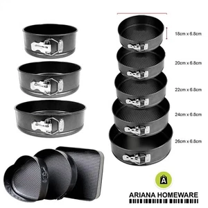 KUCHENFORM 3ER UND 5ER SET RUND ECKIG MIX SET ANTIHAFT SPRINGFORM LOSE BACKEN - Bild 1 von 41