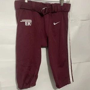 Nike Team Mach Speed Football Pants EKU COLLEGE  Large Maroon White Mens - Picture 1 of 9