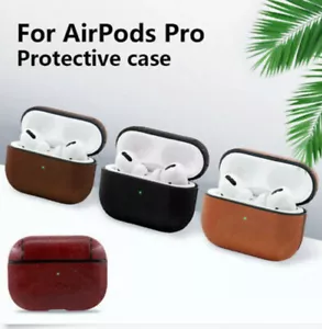 Burgandy Luxury AirPods Case Leather Protective Cover Apple New AirPod PRO NIB - Picture 1 of 4