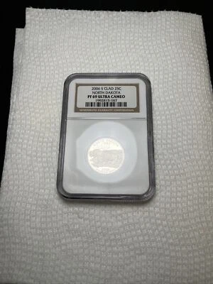 2006 S State Quarter PF69 Ultra Cameo North Dakota NGC Certified - Image 1 of 4