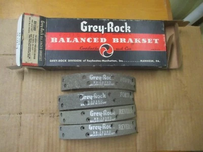 REVESTIMIENTOS DE FRENO DELANTEROS 1950 1951 1952 1953 Nash Rambler & Station Wagon, # BB1238D Foto 1 de 4