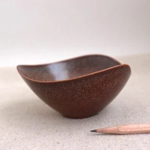 Ciotola di pelliccia Stig Lindberg lepri ceramica moderna Gustavsberg Svezia MCM gres vintage - Foto 1 di 24