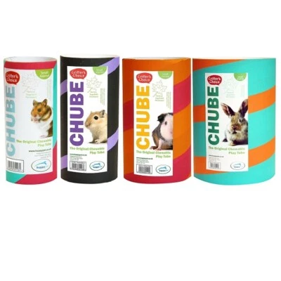 Happy Pet Chube Chew Toy Critter's Choice Rabbit, Hamster, Guinea Pig Play Tube
