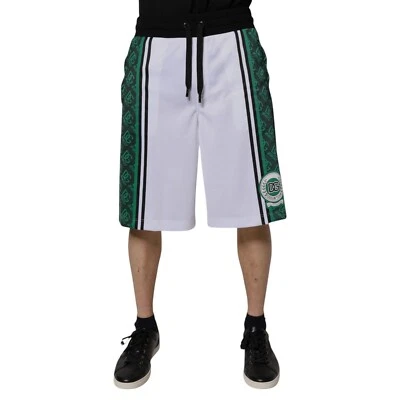 DOLCE & GABBANA Pantalones Cortos Blanco Verde Hombres Jersey Sudaderas IT48/W34/M 900usd Foto 1 de 4