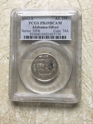 2003-S Alabama Statehood Silver Quarter PCGS PR69DCAM - Image 1 of 4