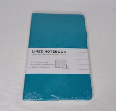 Blue Faux Leather Lined Notebook Journal 156 Numbered Pages - Image 1 of 4