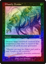 Ghastly Demise FOIL Odyssey NM Black Common MAGIC THE GATHERING CARD ABUGames