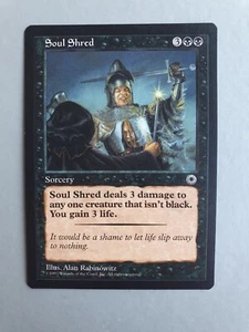 Soul Shred , MTG Portal (1997) Common Black Sorcery NM - Picture 1 of 2