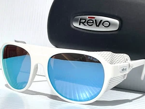 NEW REVO TRAVERSE Matte White POLARIZED Blue Water Lens Sunglass 1036 09 BL - Picture 1 of 12