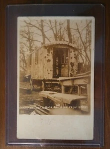 ORIGINAL WW1 RPPC OF GERMAN MOBILE FIELD HOSPITAL.  PHOTO POSTCARD PRENY RIDGE. - Picture 1 of 3