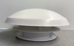 White Plastic Circular Mushroom Roof Vent Round - Caravan Motorhome Camper CRV2 - Picture 1 of 14