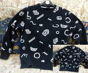 Lazy Oaf White Shapes schwarzer Pullover Größe Small - Bild 1 von 4