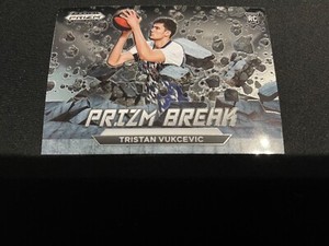 2023-24 Panini Prizm "Prizm Break" Tristan Vukcevic RC #14 Washington Wizard
