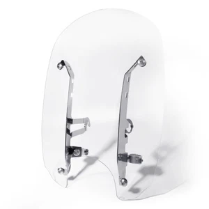 Clear Front Windshield Chrome Hardware Fit For Indian Scout 2015-23 Sixty 16-23 - Picture 1 of 12