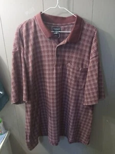 van heusen pocket polo rot kariert kurzarm 2xl - Bild 1 von 4