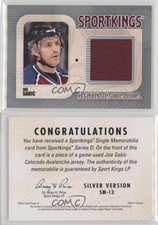 2010 Sportkings Series D Single Memorabilia Silver Joe Sakic #SM-13 HOF