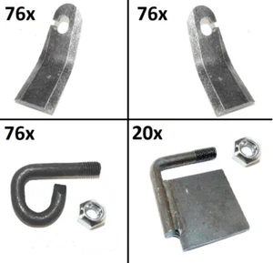 SET 76x Cuchillo Y AMA-59 + AMA-60 + UNI-17 para Amazone GH GHL-T 1350 - 1,35m - Imagen 1 de 14