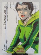 ROGUE X-MEN 2011 ORIGINAL MARVEL UNIVERSE SKETCH CARD