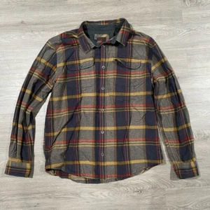 prAna Plaid 100% Organic Cotton Flannel Shirt Soft Plaid Button-Up Shirt - Picture 1 of 7