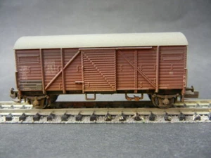 Brawa 67305 Gedeckter Güterwagen Gmhs 35 der DB Ep.III gealtert ab Werk - Picture 1 of 5