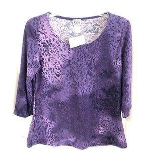 Karen Hart Purple Shirt - Picture 1 of 3