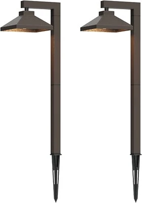 GOODSMANN Landscape Lighting 2 Pack Low Voltage Pathway Lights 1.5W 100 Lumens
