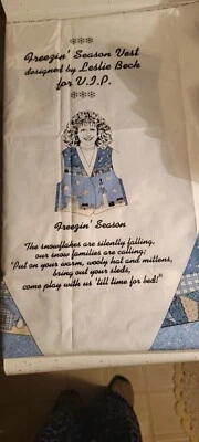 CRANSTON PATTERN FREEZING SEASON VEST LESLIE BECK VIP FABRIC PANEL 1 YD X 60" - Image 1 of 3