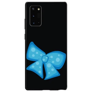 Hard Case Cover for Samsung Galaxy Note Light Blue Black Bow Ribbon - Picture 1 of 7