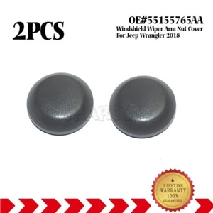Juego de cubierta de tuerca de brazo limpiaparabrisas delantero para Jeep Wrangler 18-22 55155765AA - Imagen 1 de 5