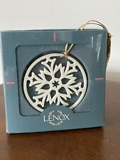 Snowflake Ornament by Lenox - Ice Flower- Pierced Lenox China - In Original Box