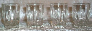 Vintage Clear MCM Art Deco Federal Glass Company Park Avenue Shot Glasses USA - Picture 1 of 14