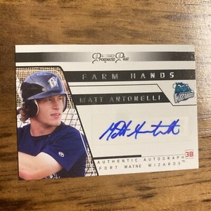 2006 TRISTAR Prospects Plus Farm Hands Auto Matt Antonelli #FH1 Rookie Auto RC