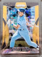 2019 Prizm #279 George Brett Orange Circles Parallel #/150 Royals 