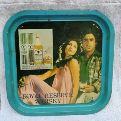 Vintage Royal Reserve Mcdowell Co Ltd Advertising Tin Tray Decorative Old T1010 - Image 1 of 4