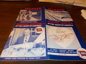 Wabash Railroad 1957 horario/28 de abril de 1957 - Imagen 1 de 2