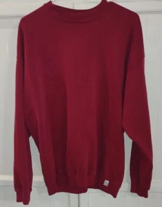 Vintage Discus Athletic Long Sleeve Sweatshirt, Blank, Red/Maroon, Size XL - Picture 1 of 4