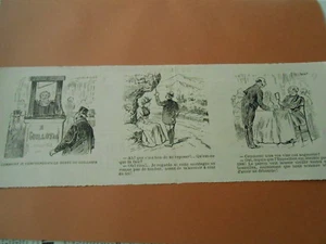 Caricature 1892 - Comprende le Buste de Guillotin La Guillotine - Foto 1 di 1