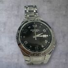 Fossil AM4108 Stainless Steel Black Dial Analog Quartz Watch 41mm Date 100M