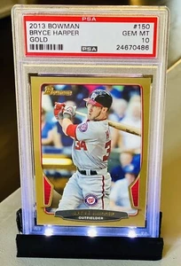 Bryce Harper PSA 10 GOLD 2013 BOWMAN PARALLEL #150 GEM MT LOW POP SP - Bild 1 von 2