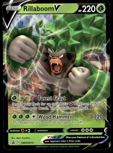 Pokemon TCG SWSH: Sword & Shield Promo Cards #SWSH014 Rillaboom V NM - Picture 1 of 2